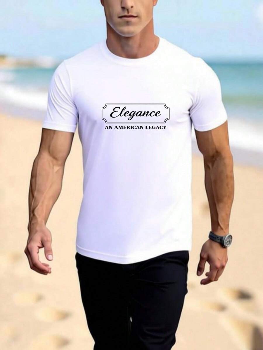 T Shirts For Men Women Summer Outfits Men Women Sommar Toppar Sommar Kläder Beach Breathable Sports Outdoor At Home Leisurely Gift-Giving White - 白色 - 查看 1