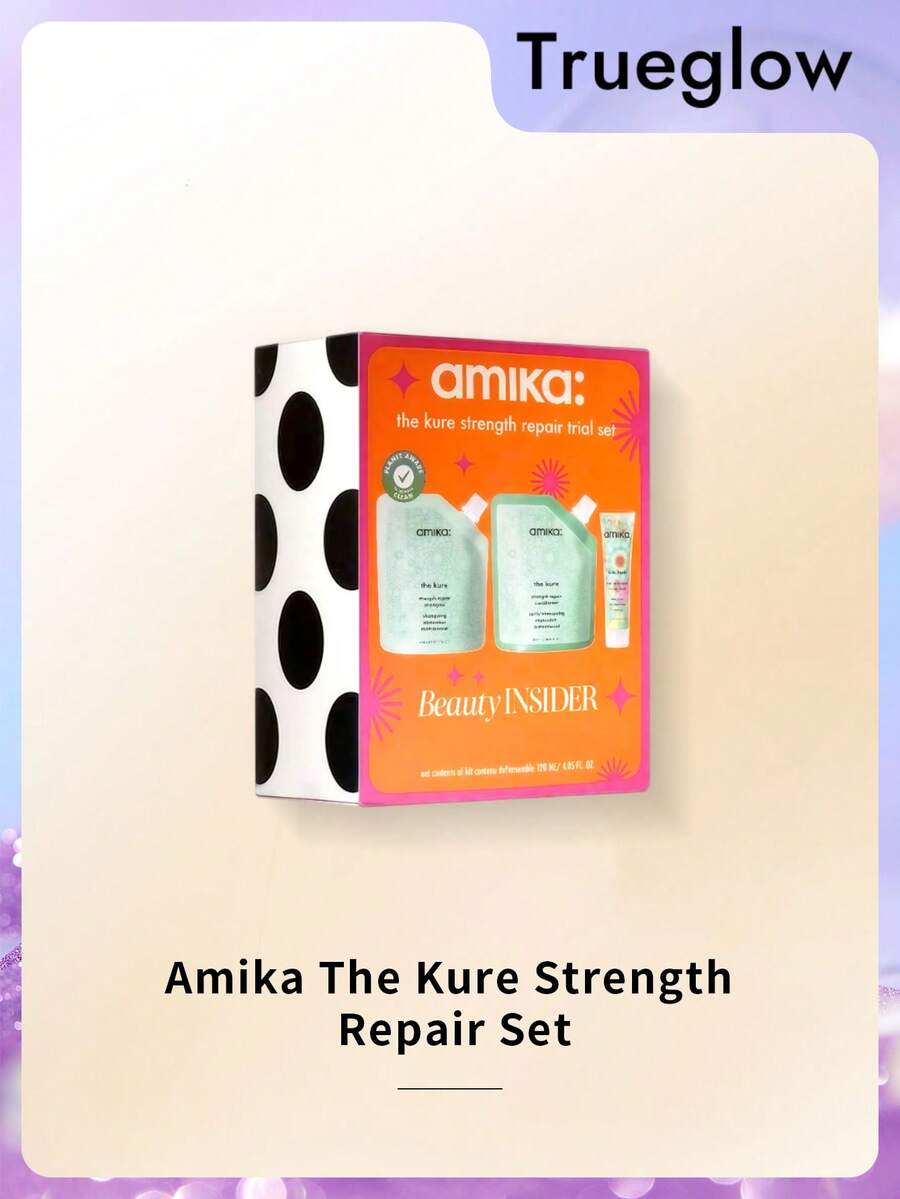 Amika Kure 強韌修復試用組 恢復乾燥斷裂受損髮質 旅行裝洗髮精與護髮素套裝 - repair shampoo + repair conditioner + repair mask - 查看 1