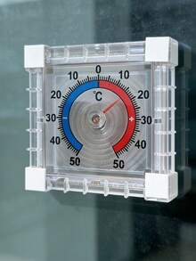 Clock-Style Indoor And Outdoor Thermometer, Convenient And Practical - Multicolor - View 8