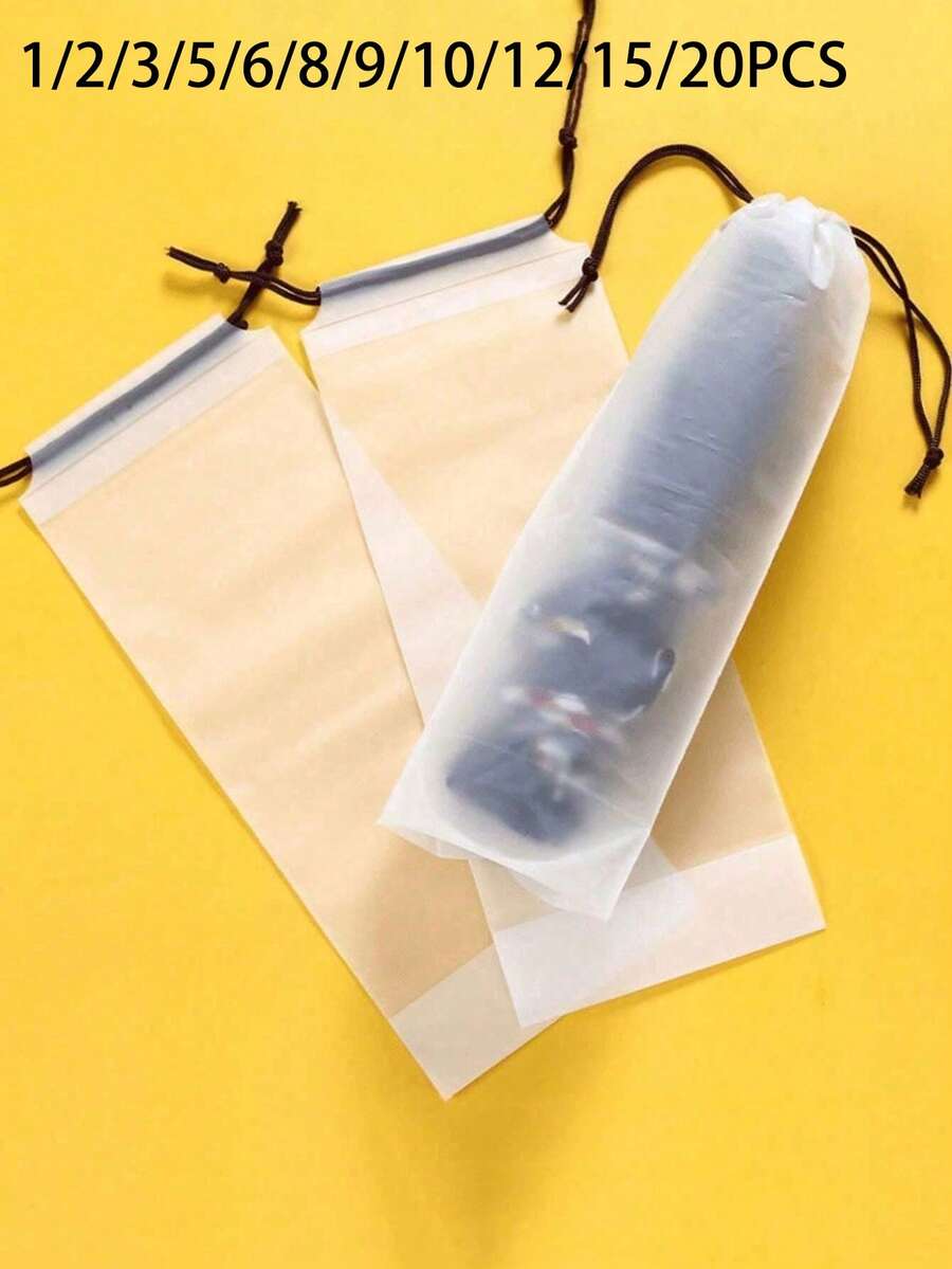 1/2/3/5/6/8/9/10/12/15/20個防水抽繩雨傘袋，可重複使用，便攜式收納袋，保持地面乾燥，輕量可折疊，透明雨傘袋，5個便攜式雨傘袋，多功能收納袋，防水抽繩收納袋，旅行和日常通勤必備，適用於學校、辦公室、居家、旅行、返校用品、夏季涼爽、海灘、旅行