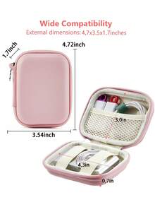 Mini CCD Camera Case, With Mesh Pocket, Digital Camera Case, Camera Bag, Travel, Portable, Lightweight, Durable, Stylish, For Home, For Outdoor - Multicolor - View 5