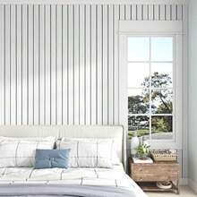 1/8/16pcs Self-Adhesive Sound-Insulating Wood Lattice Wall Stickers, Waterproof PVC Decorative Film, Textured Acoustic Wall Stickers, Multi-Purpose For Living Room Bedroom Walls, Kitchen Cabinets Drawer Liners, Desk Tabletop, Shelves, Floor Renovation - Grille Wood Grain 2 - View 10