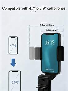 2件/1組 3合1可調節手機支架附遮陽罩,360°旋轉手機底座,可折疊手機遮陽夾,通用桌面手機架,防眩光智慧型手機配件,適合戶外攝影,夏季旅行必備,假期必備 - 彩色 - 查看 6
