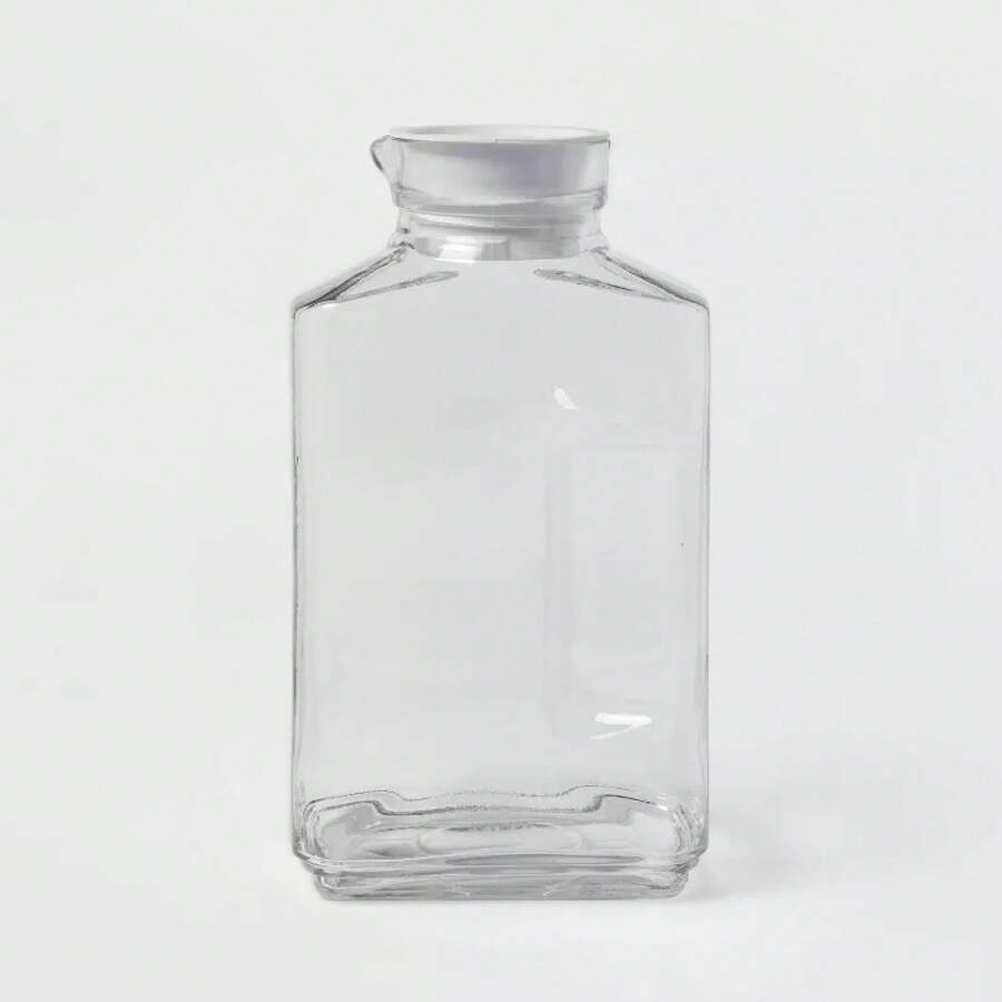 64oz Glass Straight Side Pitcher With Lid - Threshold ™ : Dishwasher- Drink & Water Pitcher, Juice Container - 1 - View 1