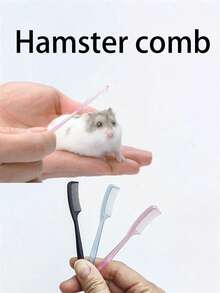 2pcs/3pcs/4pcs/6pcs/8pcs/10pcs Hamster Mini Grooming Brush (Suitable For Hamsters Under 120g) Anti-Shedding, Detangling, Soft Bristle Brush For Hamsters, Guinea Pigs, Chinchillas, Random Color - Multicolor - View 12