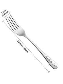Custom Engraved Kids Forks, Personalized Stainless Steel Utensils For Boys Girls - Multicolor - View 6
