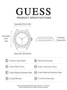 GUESS 女士银色多功能手表 GW0403L1/GW0403L2/GW0403L3/GW0484L1/GW0484L2 - 金色 - 查看 8