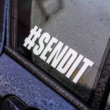 1pc SENDIT Departure Vinyl Decal Sticker For Truck, Laptop, Funny Car Body Window Decal, Sticker Decoration For Wall - A - View 1