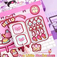1件 Lottie & Dress-Up 拼貼貼紙套裝 40張，模切易撕自由搭配場景創作，手提禮盒包裝，女孩生日手工拼貼文具禮物 - 彩色 - 查看 6