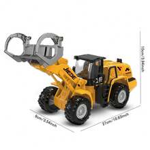 1/40 Alloy Metal Die-Cast Excavator Toy Gift, Yellow Construction Vehicle Excavator Model Decor, Suitable For Boys And Men, Engineering Collection Enthusiast Adult Gift - Multicolor - View 12
