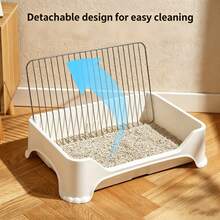 Indoor Dog Potty With Stainless Steel Mesh! Easy To Clean Small Dog Pee Pad Tray! Leak-Proof Pet Home Training Urinal! Comes With A Cleaning Scoop, Suitable For Indoor Home Use! - Multicolor - View 3