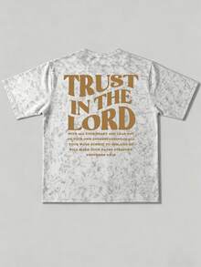 Zrgoth Herren Lässig Vielseitig Minimalistisch Gothic Streetwear SLOGAN Grafik Kurzarm T-Shirt - Weiss - Übersicht 4