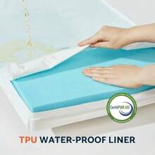 Cama ortopédica de gel de espuma viscoelástica para perro cojín de cama para mascotas resistente a mordeduras con parte superior de terciopelo de felpa funda extraíble forro impermeable y parte inferior antideslizante XL - Extragrande 41293,5 pulgadas - Ver 5