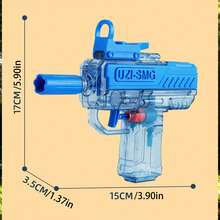 1pc Summer Outdoor Water Gun, High-Power Pump Action Water Blaster With Transparent Water Tank, Ideal Accessory For Pool Party, Lawn Games, Camping And Backyard Entertainment - Multicolor - View 3