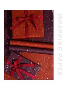 1 Roll 3 Meters Gold Foil Silver Powder Gift Wrapping Paper, Valentine's Day Christmas New Year Birthday Party Gift Paper, Large Size Roll Gift Box Paper - Toilet Paper - View 7