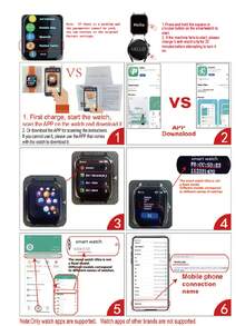 ZhiKexing 1.83 吋全螢幕智慧手錶，相容 iOS 與 Android 手機，(撥打/接聽電話)，多種運動模式/海量錶盤/內建遊戲/AI 語音控制/中性運動手錶 - 查看 8
