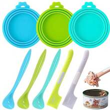 8 PACK Can Lids, Pet Food Can Cover And Food Mixing Spoons Food Canned Scoop, Fits Most Standard Size Dog And Cat Can Tops For Pet Cat Dog Feeding Can And Wet Food Storage - View 7