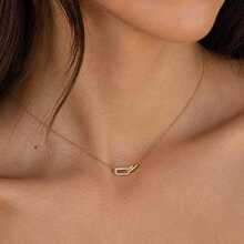 Gold Fashion Design Geometric High-End Necklace Accessory - Gold - View 1