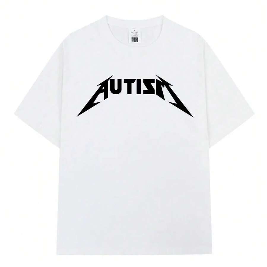Metal Rock Meme T-Shirt For Men And Women, Hip Hop Fashion, Short Sleeve, Oversized 100% Cotton T-Shirts, Comfortable T-Shirts, Urban Clothing - 紅色 - 查看 1