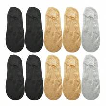 chuanwa（2） 1/5/10 Pairs Of Women Flowers New Ankle Spring And Summer Lace Invisible Thin Short Boat Socks - Multicolor - View 9