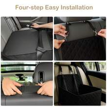 Washable Detachable Pet Car Seat With Storage Pocket For Dogs Up To 35lbs - Black - View 7