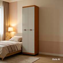 Clean Multipurpose Cabinet With 4 Doors And 6 Shelves, Organizer For Laundry Room, Bedroom, And Kitchen. - 摩卡棕 - 查看 2