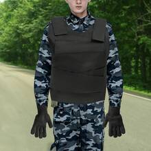 Black Outdoors Protective Vest, Adjustable Security Training Protective Vest, Adjustable Vest For Training Activity For Security Personnel, Prison Guards, Construction Workers - Black 1pcs - View 4