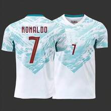 2026 World Cup Portugal Home & Away Jersey No.7 No.11 Multi Numbers Quick Dry Soccer Short Sleeve - 客場7號 - 查看 2