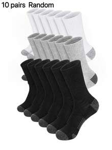 1/5/10 Pairs Men's Comfortable Sports Tennis Socks, Suitable For Outdoor Casual Wear, All Seasons - Multicolor - View 9