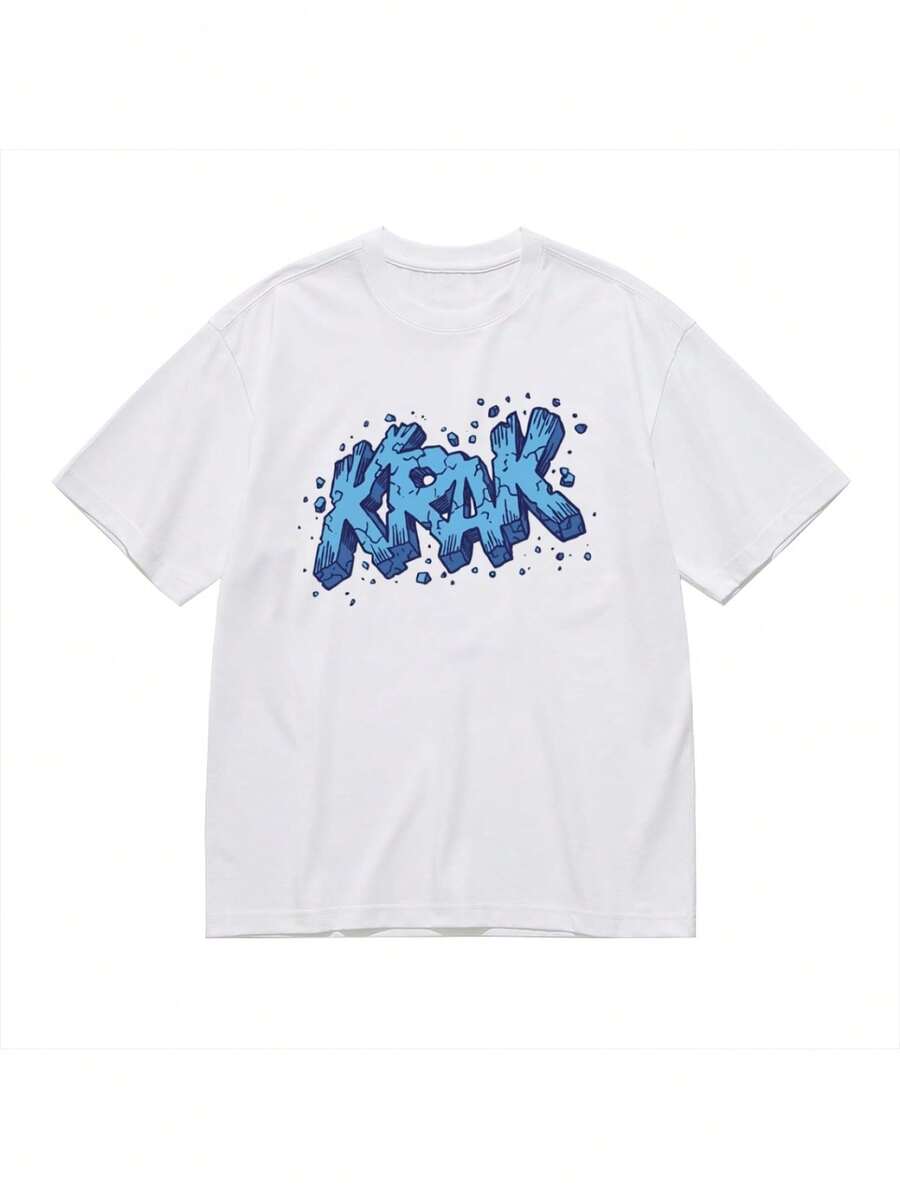 Playera Streetwear para Hombre con Estampado Gráfico Retro de Personaje Animado Vintage "Betty" - Camiseta Negra de Manga Corta, Moda Casual Urbana High Street Aesthetic - Blanco - Ver 1