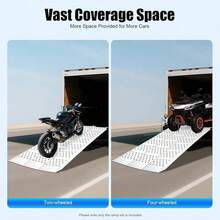 Kangten Aluminum Tri-Fold Ramp With Treads, Extra Wide Loading Ramp 1500 Lbs Capacity, 54"*77" Heavy Duty Trailer Ramps For ATV, UTV, Motorcycle, Lawn Mower A Nice Gift - Default@QC9PUS8WWDYB8*1 - View 7