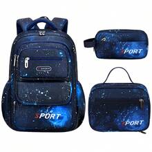 3PCS Star School Backpack With Handbag Pencil Case Set, Boy Backpack With Chest Buckle, Large-Capacity Multi-Functional Schoolbag, Back-To-School - 3PCS Set - View 13