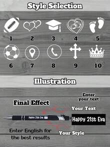 1/5/10/20pcs Personalized Engraved Ballpoint Pens, Customized Name Metal Signature Pens, Luxury Writing Pens, Business Office Gifts, Teacher Appreciation Gifts, Graduation And Back To School Stationery, Elegant Customized Gifts For Students, Colleagues, Wedding Guests - Pen + Pen Case - View 4