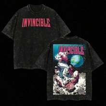 para Padres y Novios, Son Camisetas Pesadas 100% Algodón, Regalo para el Día del Padre, Regalo para el DCamiseta Retro de Talla Grande, Cuello Redondo, Manga Corta, 100% Algodón Transpirable - Negro - Ver 1