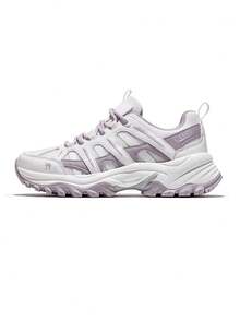 CAMEL CROWN Zapatos de senderismo para mujer, zapatos de trail running y senderismo antideslizantes para mujer de verano - Blanco Púrpura - Ver 1