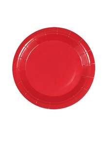 1/10pcs Colorful Paper Plates, Party Paper Trays, Large Capacity Round Solid Color Thickened Paper Plates, Suitable For Desserts, Perfect For Birthdays, Dinners, Weddings, Picnics, Baby Showers And Other Occasions - Multicolor - View 8