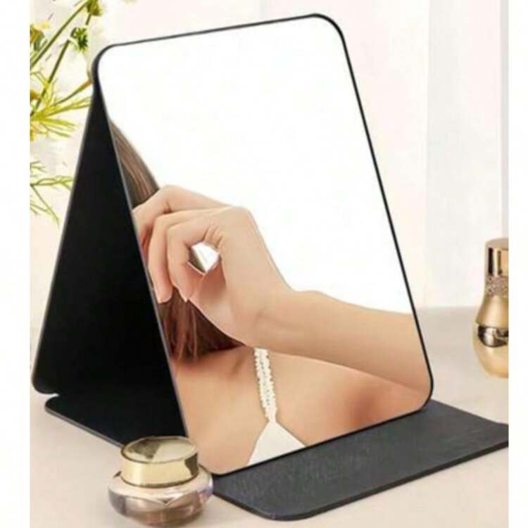 Gương trang điểm gấp gọn cầm tay bằng da PU, phù hợp làm quà tặng, vật dụng du lịch thiết yếu hoặc phụ kiện trang điểm hàng ngày. Đây là món quà sinh nhật tuyệt vời, gương, vật dụng du lịch thiết yếu, vật dụng ngày lễ thiết yếu, quà trang trí phòng hoặc quà tựu trường. - Nhiều màu - Xem 3