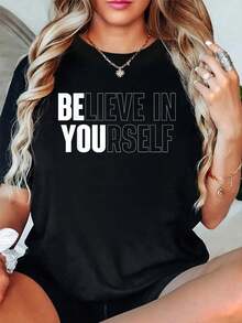 Feel Comfortable Being Uncomfortable, Gym T-Shirt, Fitness, Bodybuilding, Round Neck, Short Sleeve, Graphic T-Shirt For Women And Men. - Black 9 - View 1