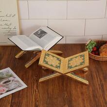 New European Style Carved Printed Foldable Storage Bookshelf Bracket Base Book Stand Book Holder Reading Shelf - Multicolor - View 2