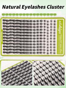 Set Bulu Mata Palsu Cluster Gaya Kartun 384pcs - Kit Ekstensi Bulu Mata Cluster Berduri | Bulu Mata Palsu Cluster Tunggal Gaya Anime | Set Bulu Mata Tebal dan Berlebihan | Penggunaan DIY di Rumah | Panjang Campuran 8-16mm | Termasuk Lem Khusus, Cairan Perekat, Formula Tahan Air, dan Pinset Profesional, Set Bulu Mata Palsu Cluster Lembut - Kit Alat Bulu Mata Aplikasi Sendiri | Ciptakan Tampilan Alami | Gaya Tebal Lengkung C - MultiWarna - View 5