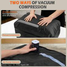 Extra Large 41L Vacuum Compression Bag With 180 Degree Zipper Wide Opening, Electric Air Pump For Vacuuming, Scratch-Resistant, Wear-Resistant, Waterproof, Moisture-Proof, Space-Saving; Store Clothes, Bedding, Blankets, Bed Linens, Coats, Shirts, Quilts, Pants, Women's White T-Shirts, Women's Black Pants, Women's Winter Clothing, Dresses, Suitable For Home, Dorm, Closet, Bedroom, Bathroom, Suitcase Travel - View 9