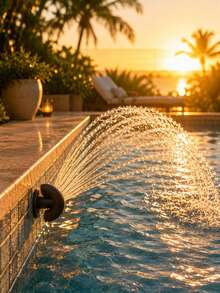 1pc/Set Universal Pool Fountain Nozzle, Available In Various Colors, ABS, Tool-Free Installation, Adjustable Fan-Shaped Flow, Pool Cooling & Oxygenation For Above-Ground And In-Ground Pools - Multiple Styles - View 7