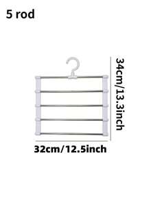 1pc/2pcs Multi-Layer Pants Rack - Space-Saving Foldable Design, Suitable For Effective Closet Organization, Plastic Multi-Layer Pants Rack, Suitable For Jeans, Leggings And Casual Pants, Home Pants Rack, Seamless Anti-Slip Storage, Easy To Assemble, Ideal For Holiday Preparation And Seasonal Wardrobe Management; Baby Room Storage, Perfect Gift For Valentine's Day, Mother's Day - Multicolor - View 9