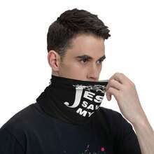 Neck Gaiter Face Mask For Men Women Uv Protection Seamless Face Shield Cycling Running Headbands Bandana - Jesus Christ Saved My Life - View 7