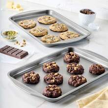 Circulon Nonstick Bakeware 10-Inch-by-15-Inch Cookie Baking Pan 2-Piece Set - Gris - Ver 8