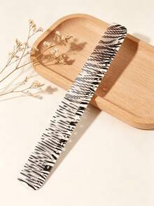 4pcs/1pc Zebra Print Hair Comb Set, Anti Static Professional Barber Styling Combs For Hair Parting, Bang Trimming, Curly Hair Detangling, Salon Cutting & Daily Home Hairstyling For All Hair Types - Multicolor - View 11