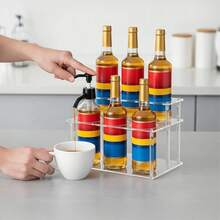 Estante de almacenamiento de acrílico, adecuado para el almacenamiento de utensilios de cocina, organizador práctico de estante de almacenamiento de acrílico para suministros de oficina y estudio - transparente - Ver 2