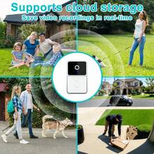 Smart Wireless Video Doorbell Camera, Outdoor Home Security Doorbell, Supports Two-Way Audio, Infrared Night Vision And Remote Phone Monitoring, Built-In 400mAh Battery - View 8