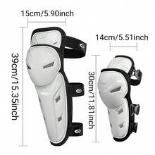 4 Buah Pelindung Lutut dan Siku Motor, Ukuran Universal, Set Pelindung Lutut dan Siku Motor, Perlengkapan Pelindung Bersepeda, Pelindung Lutut Motor, Kit Anti Jatuh, Aksesoris Bersepeda, Perlengkapan Penting untuk Wanita dan Pria, Hadiah untuk Pengendara. - A - View 2