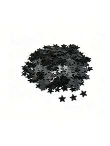 5000pcs Matte Black Star Sequins, Table Scatter Decor, Suitable For Halloween Table, Balloon Filling And Gift Box Filling, Theme Party, Home Decor, Scene Atmosphere Arrangement - Multiple Styles - View 3